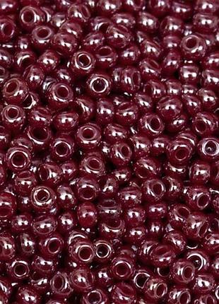 Бісер preciosa перламутровий бордовий 10 г, no10
