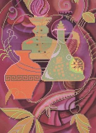 Схема для вишивання бісером. винарство