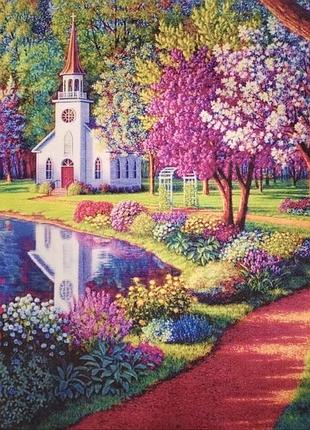 Схема для вишивання бісером. бузковий садок.