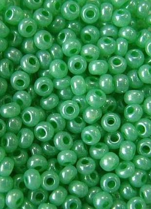 Бісер preciosa перламутровий салатовий 10 г, no10