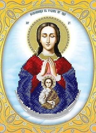 Схема для вишивання бісером ікони. божой матери помошница в родах