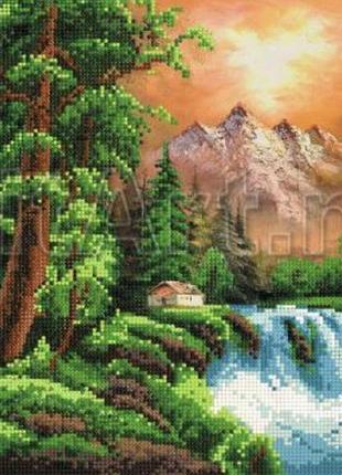 Схема для вишивання бісером. водоспад.
