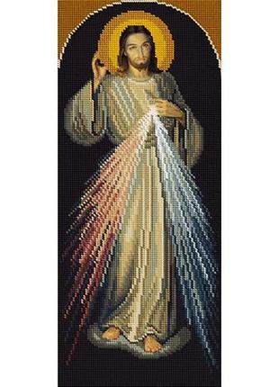 Схема для вишивання бісером ікони.  іїус