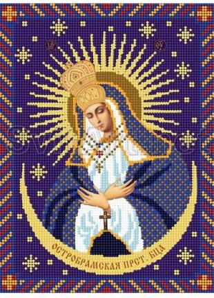 Схема для вишивання бісером ікони. гостробрамська