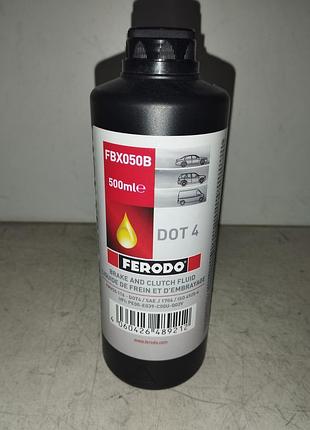 Гальмівна рідина "ferodo" dot-4 0,5 л