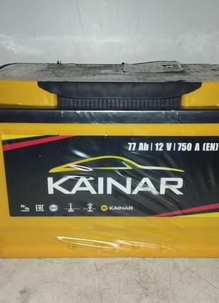 Kainar аккумулятор 77ah standart 750a r (правый+ евро)
