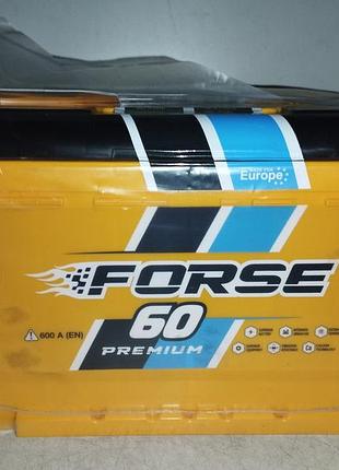 Forse аккумулятор 60ah-12v 600a r (правый+ евро)