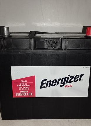 Energizer аккумулятор asia 45ah 330a(en) r+ euro+ (евро клемма)