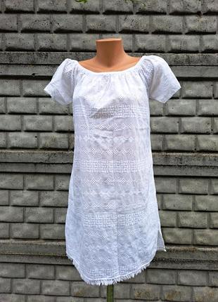 Платье хлопок с прошивкой