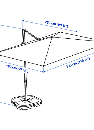 Садова парасолька svalon ikea 405.250.77 8