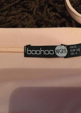 Платье коктейльное boohoo с баской новое2 фото