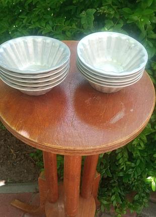 Формочки для кекса ссср из алюминия 10 штук