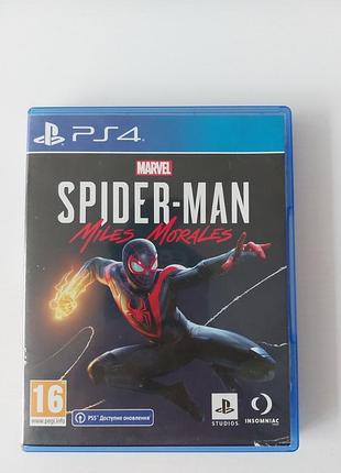 Гра marvel spider-man miles morales на ps4 б/у