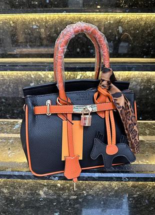 Сумка клатч в стилі ермес