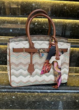 Сумка в стилі ермес