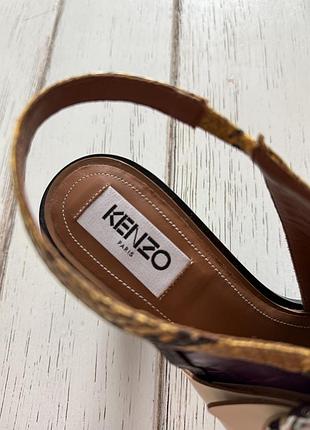 Босоніжки на невеличкому каблучку,kenzo, на ніжку 25.5 см,розмір 39,жодного разу не одягала8 фото