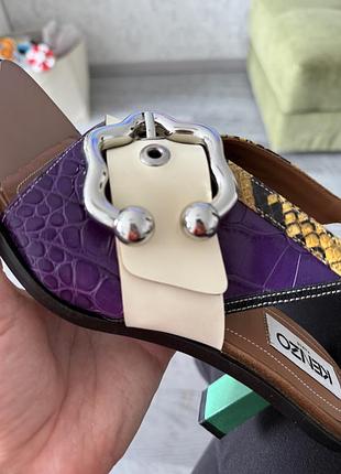 Босоніжки на невеличкому каблучку,kenzo, на ніжку 25.5 см,розмір 39,жодного разу не одягала7 фото