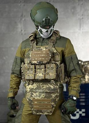 Плитоноска 4 точки скидання revenger піксель з напашником вт5041