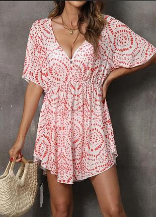 Пляжная накидка сетка shein xl-xxl