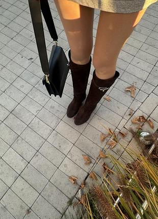 Сапожки натуральна замша