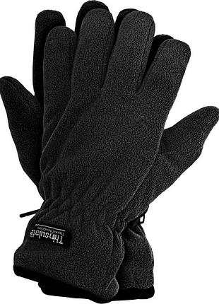 Рукавиці зимові флісові reis thinsulate black