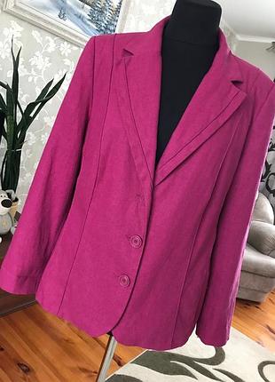 Лляний жакет піджак