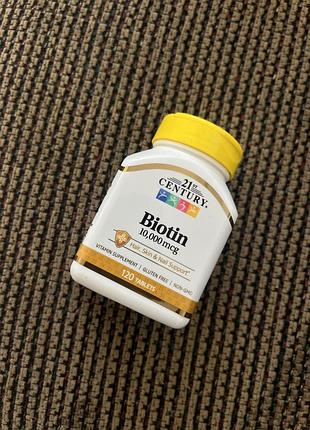 Біотин 21st century (biotin) 10000 мкг 120 таблеток