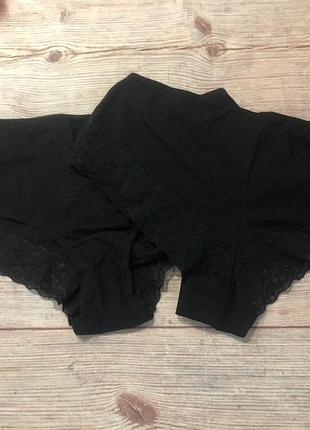 Труси бавовняні з мереживом h&m 2 шт