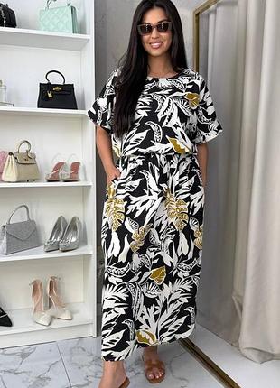 Летнее платье из штапеля