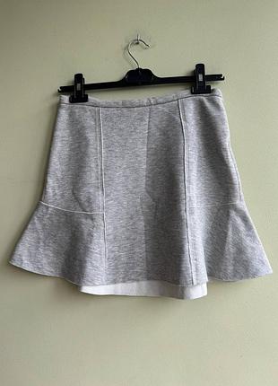 Женская трикотажная плотная юбка zara