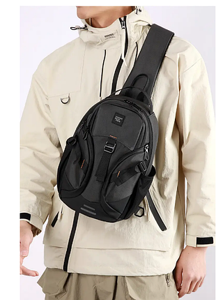 Сумка мужская слинг через плечо черная