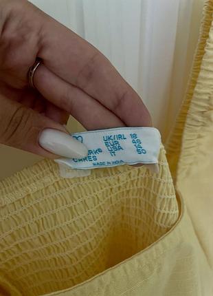 Льняная блуза модного сливочно-желтого цвета размер l-xl2 фото