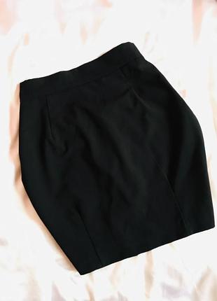 Супер стильна елегантна базова класична брендовий спідниця олівець з защипами 🖤