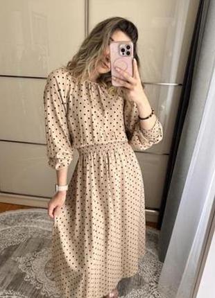Милое платье в горох 5