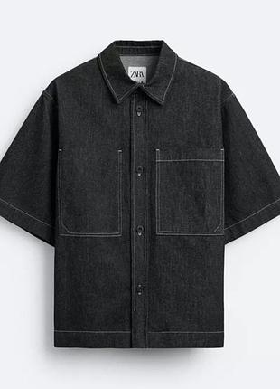 Джинсова сорочка zara