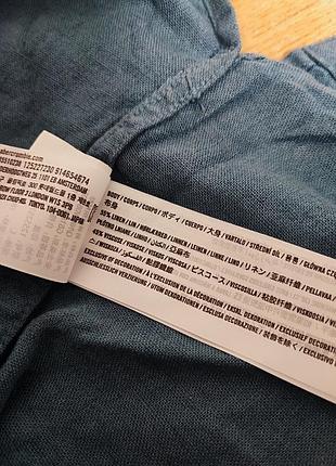 Мужская льняная тенниска 10