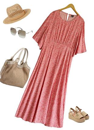 Длинное платье из вискозы