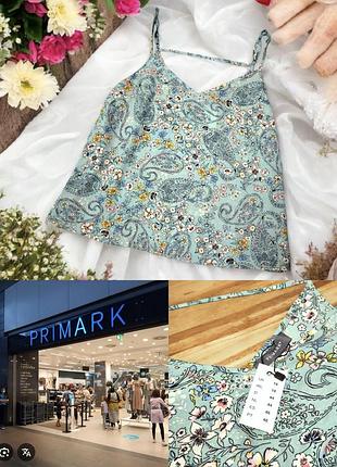 ✨ очаровательный женский топ майка на тонких бретелях primark этикетка ✨