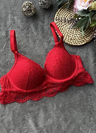 Бра ажурний червоний з пуш ап