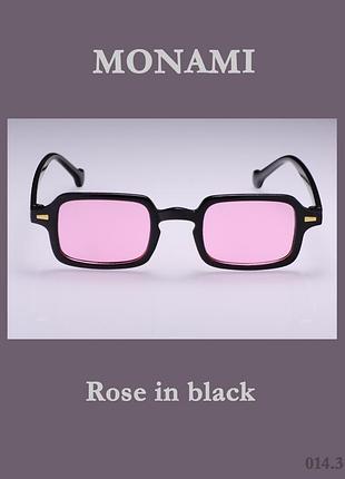 Сонячні о_окуляри monami rose in black градієнт, hdr, лінзи підсвіткою у вінтажному виготовлений