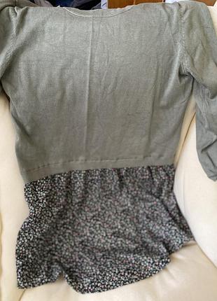 Светр плаття оливкового кольору 5