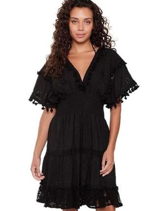 Бавовняна гаптована сукня