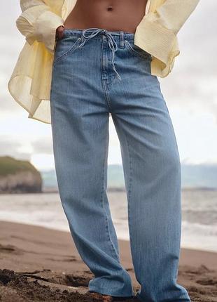Джинси жіночі блакитні zara new