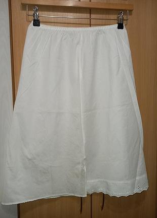 Нижня спідниця під'юбник біла подъюбник прошва