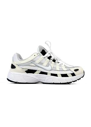 Кроссовки nike p-6000 white/beige/black 7
