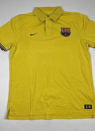 Футбольное жовте поло nike barcelona барселона