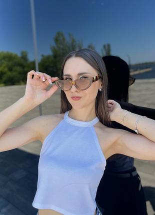 Розкішні вінтажні сонцезахисні окуляри cat eye 2025