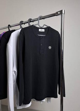 Світшот чорний з патчем stone island стогін айленд 2