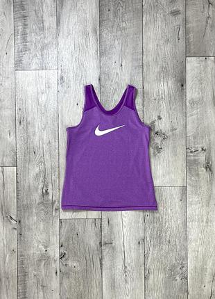 Nike pro майка xl размер женская спортивная с лого фиолетовая