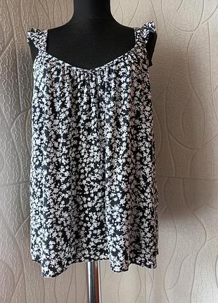 Блуза летняя george вискоза размер 48-50 свободный крой